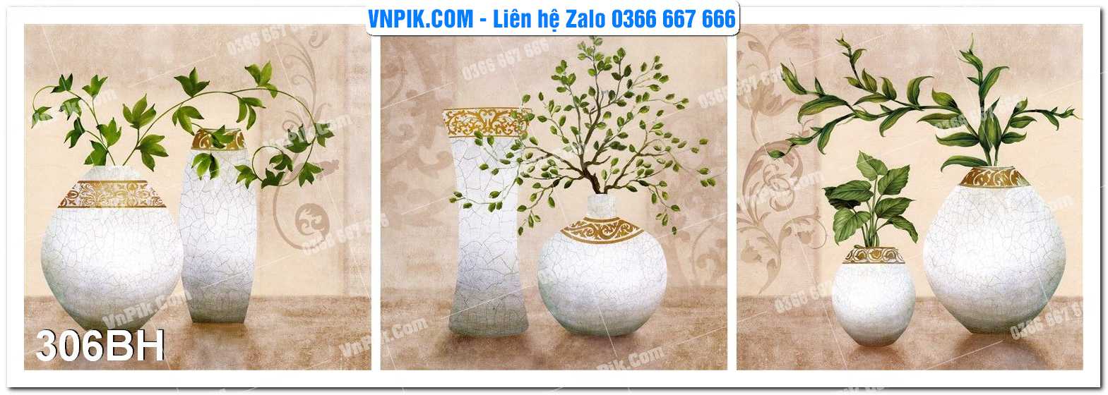 Tranh bình hoa nghệ thuật 306BH