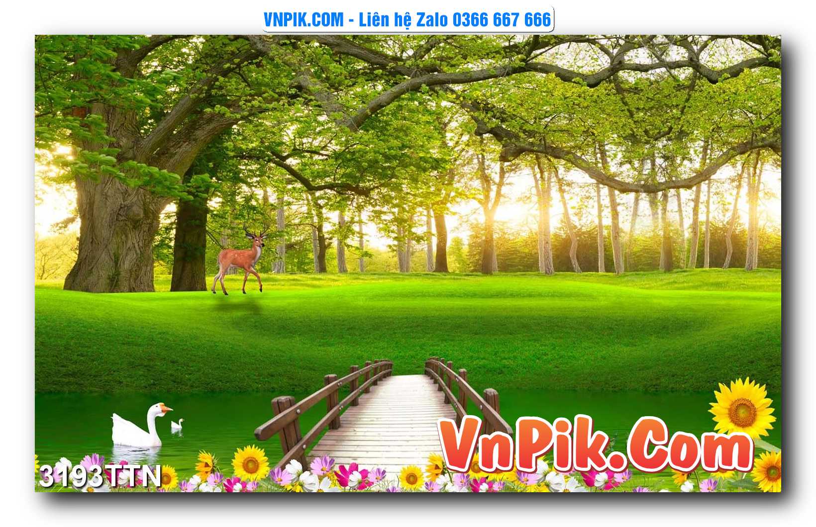 Tranh thác nước – Tranh phong thủy – Tranh treo tường mã 3193TTN
