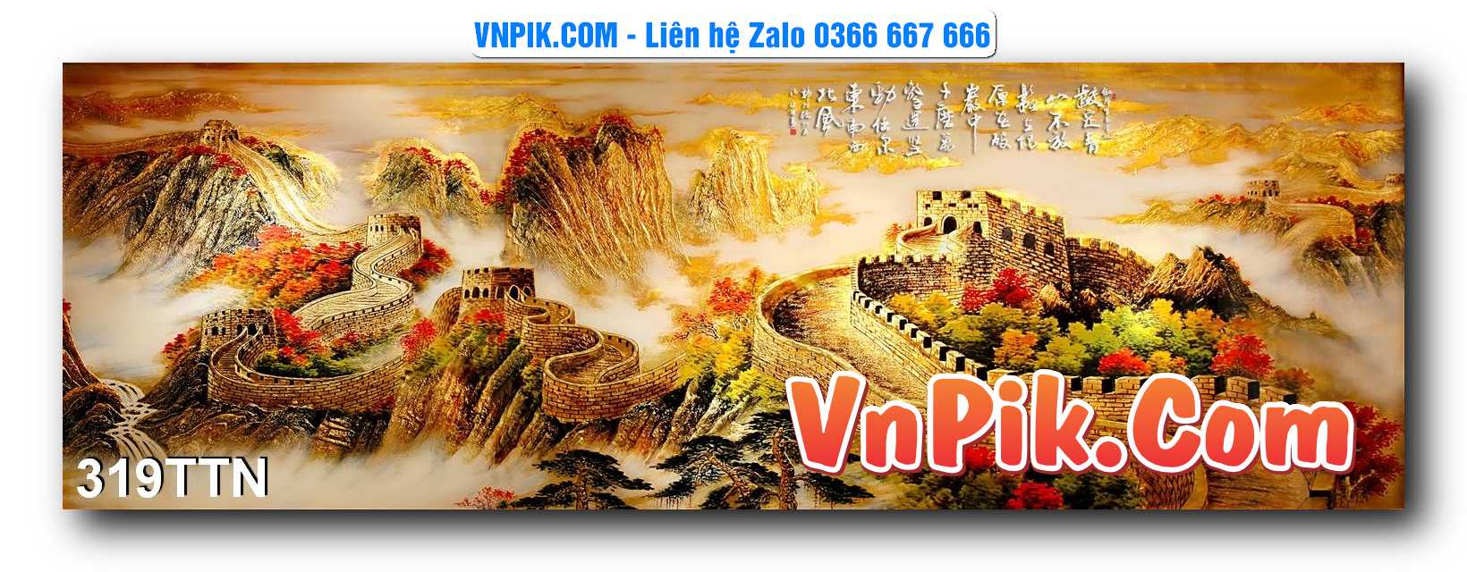 Tranh thác nước – Tranh phong thủy – Tranh treo tường mã 319TTN