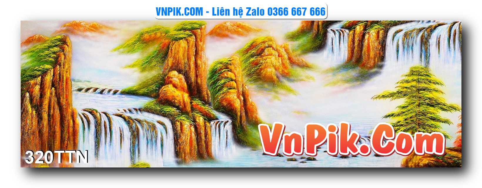 Tranh thác nước – Tranh phong thủy – Tranh treo tường mã 320TTN