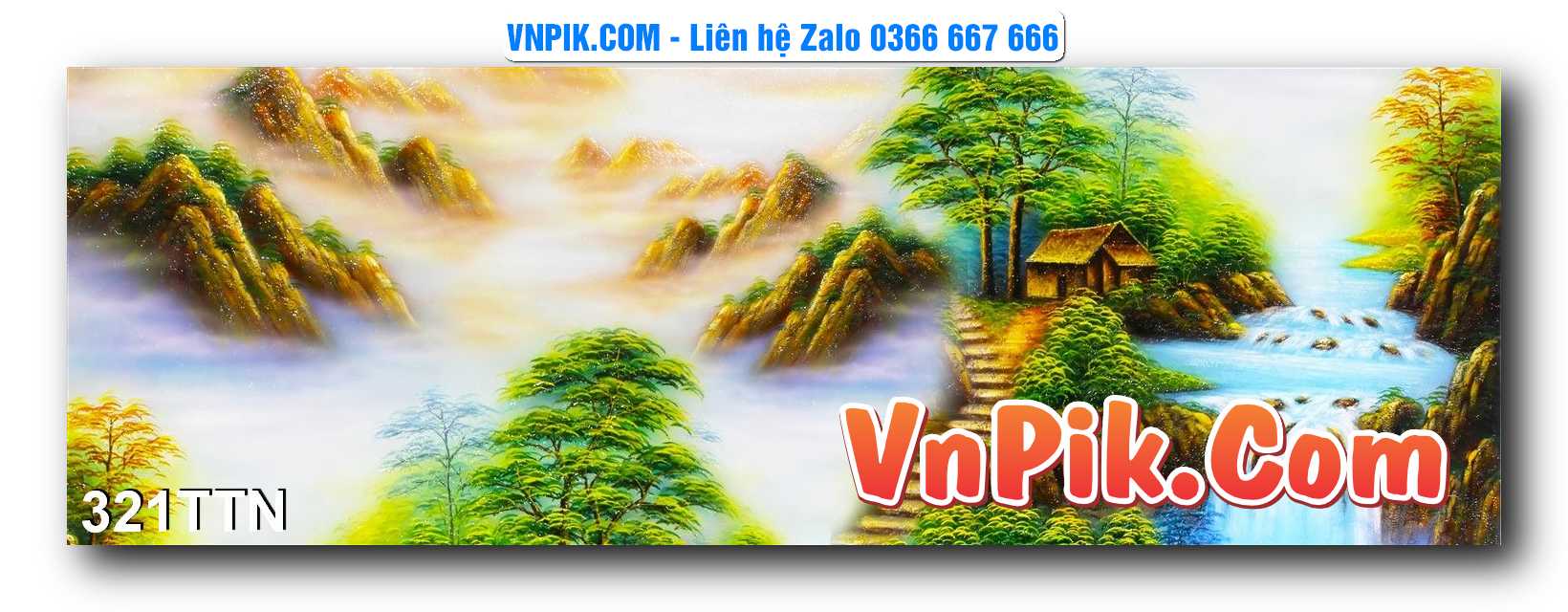 Tranh thác nước – Tranh phong thủy – Tranh treo tường mã 321TTN