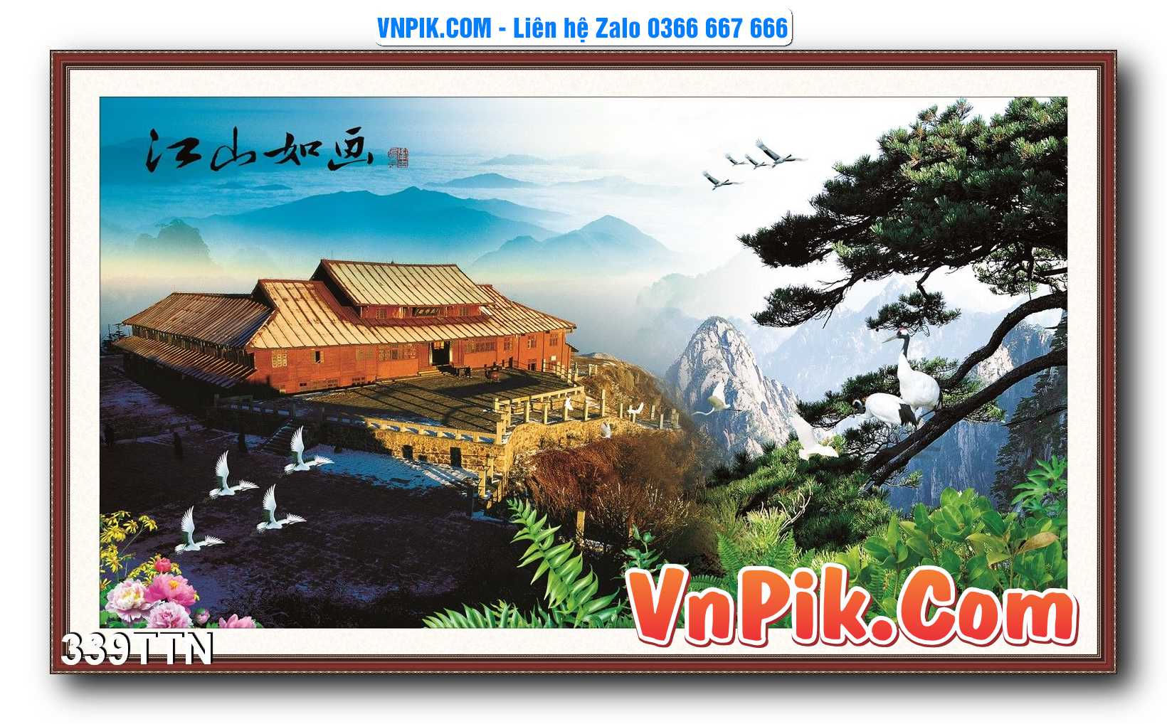 Tranh thác nước – Tranh phong thủy – Tranh treo tường mã 339TTN