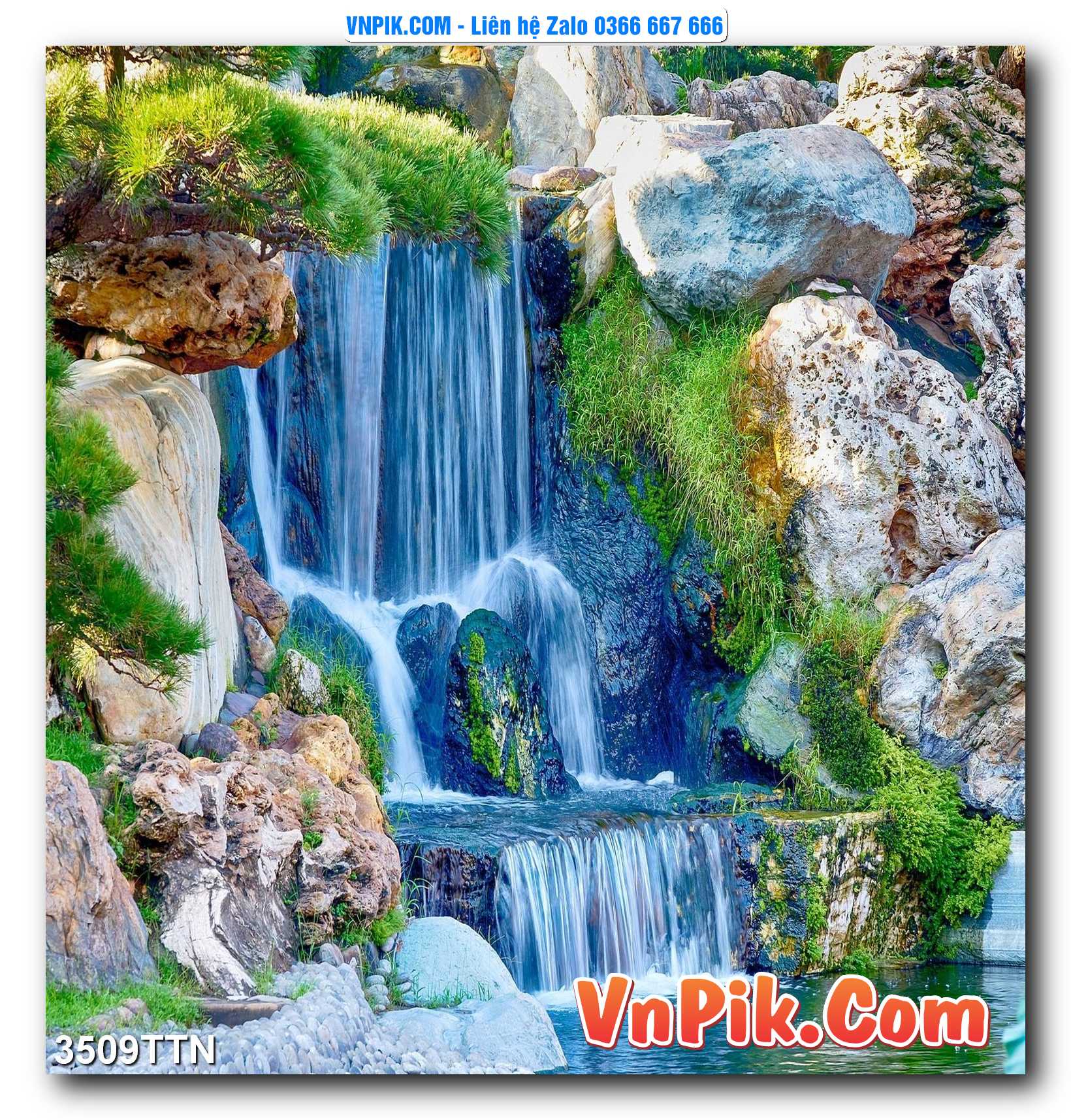Tranh thác nước – Tranh phong thủy – Tranh treo tường mã 3509TTN