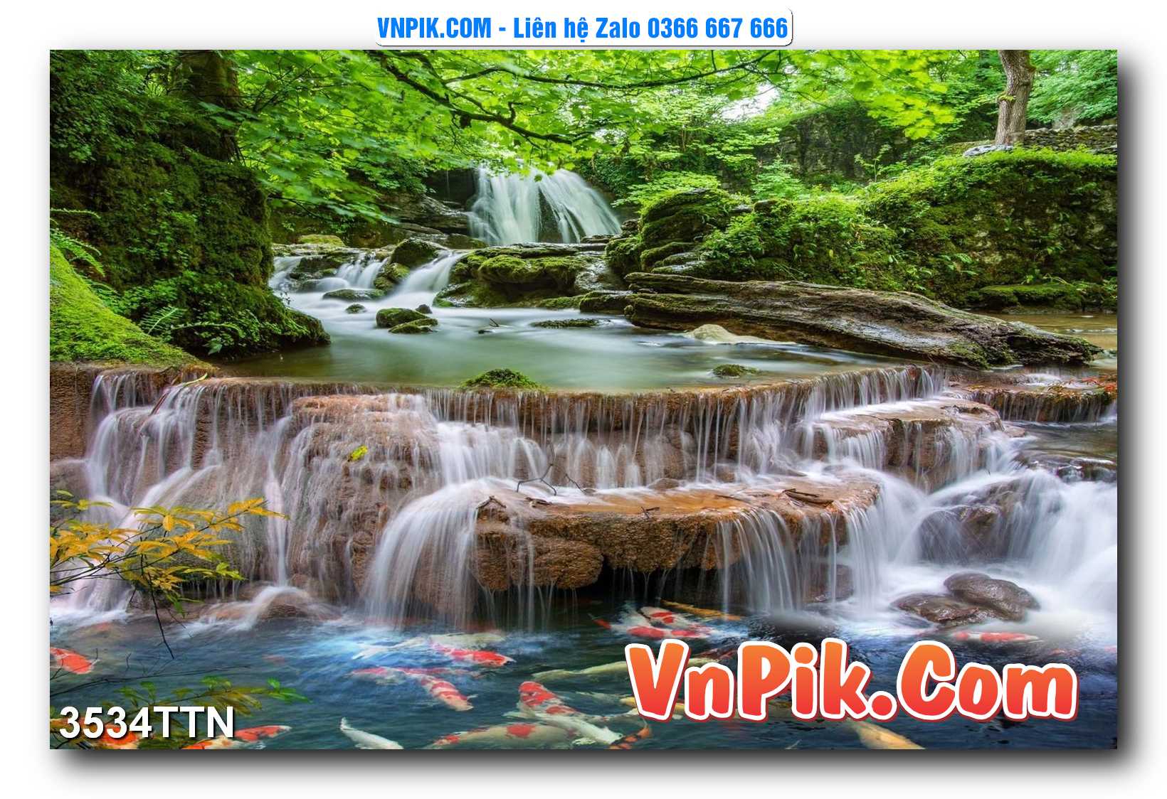 Tranh thác nước – Tranh phong thủy – Tranh treo tường mã 3534TTN
