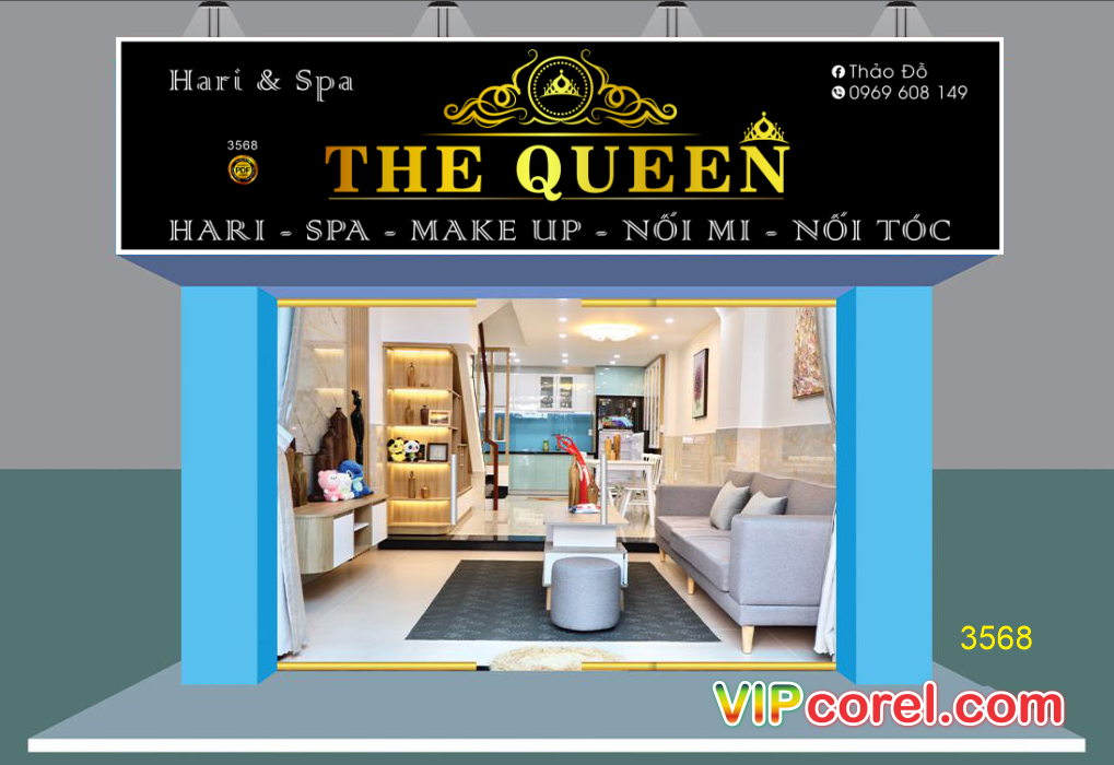 Market Hair and Spa The Queen – Thảo Đỗ file corel
