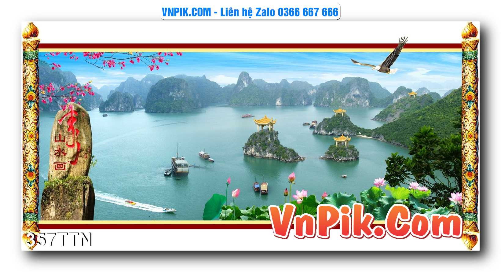 Tranh thác nước – Tranh phong thủy – Tranh treo tường mã 357TTN