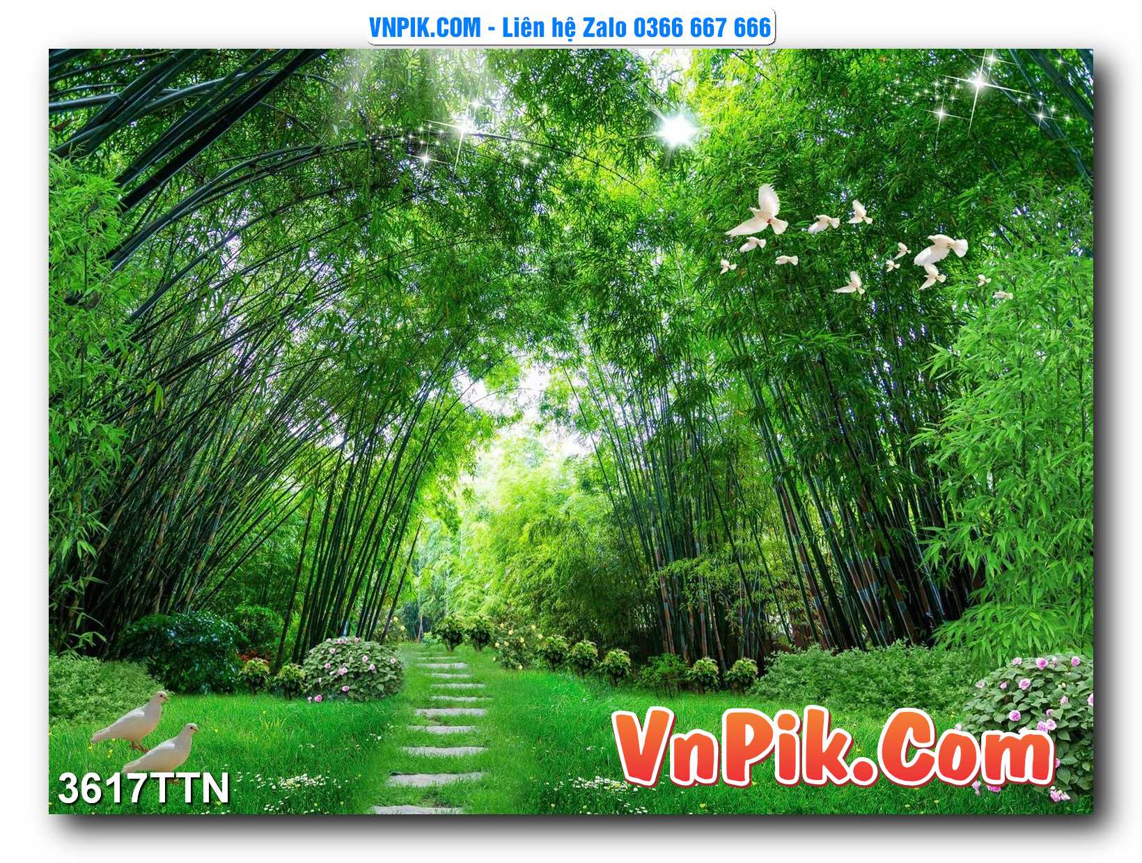Tranh thác nước – Tranh phong thủy – Tranh treo tường mã 3617TTN