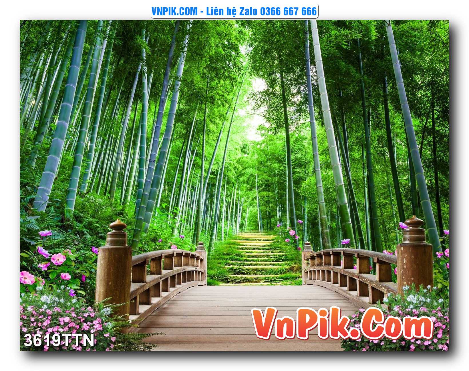 Tranh thác nước – Tranh phong thủy – Tranh treo tường mã 3619TTN