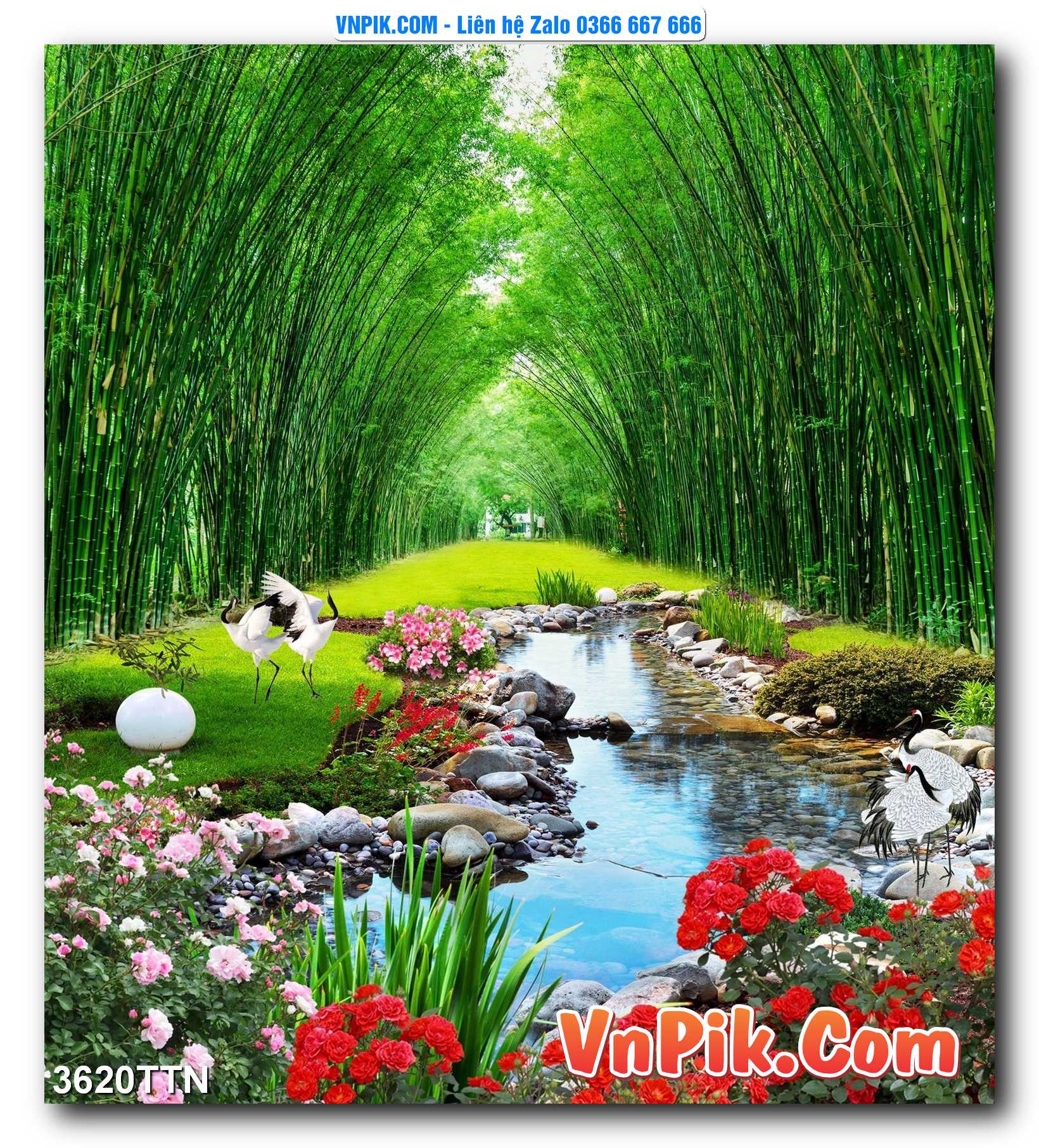 Tranh thác nước – Tranh phong thủy – Tranh treo tường mã 3620TTN