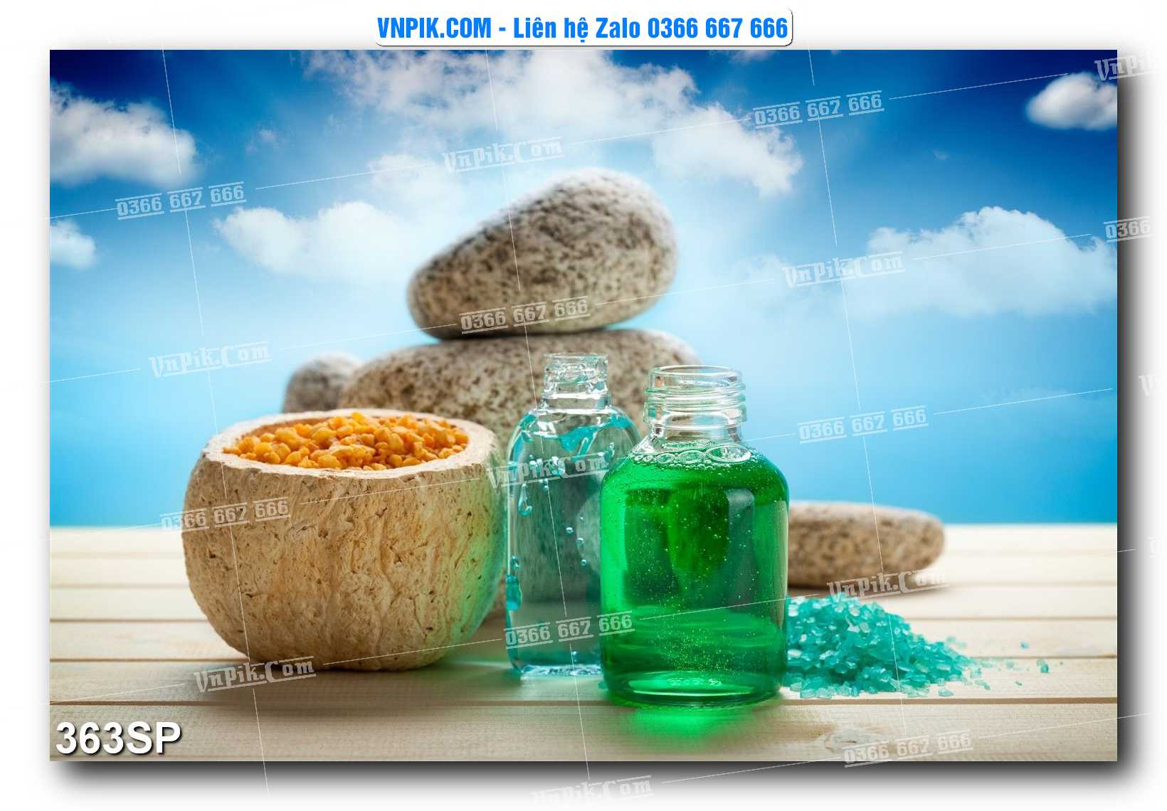 Mẫu tranh spa treo tường đẹp file vector – psd mẫu 363SP