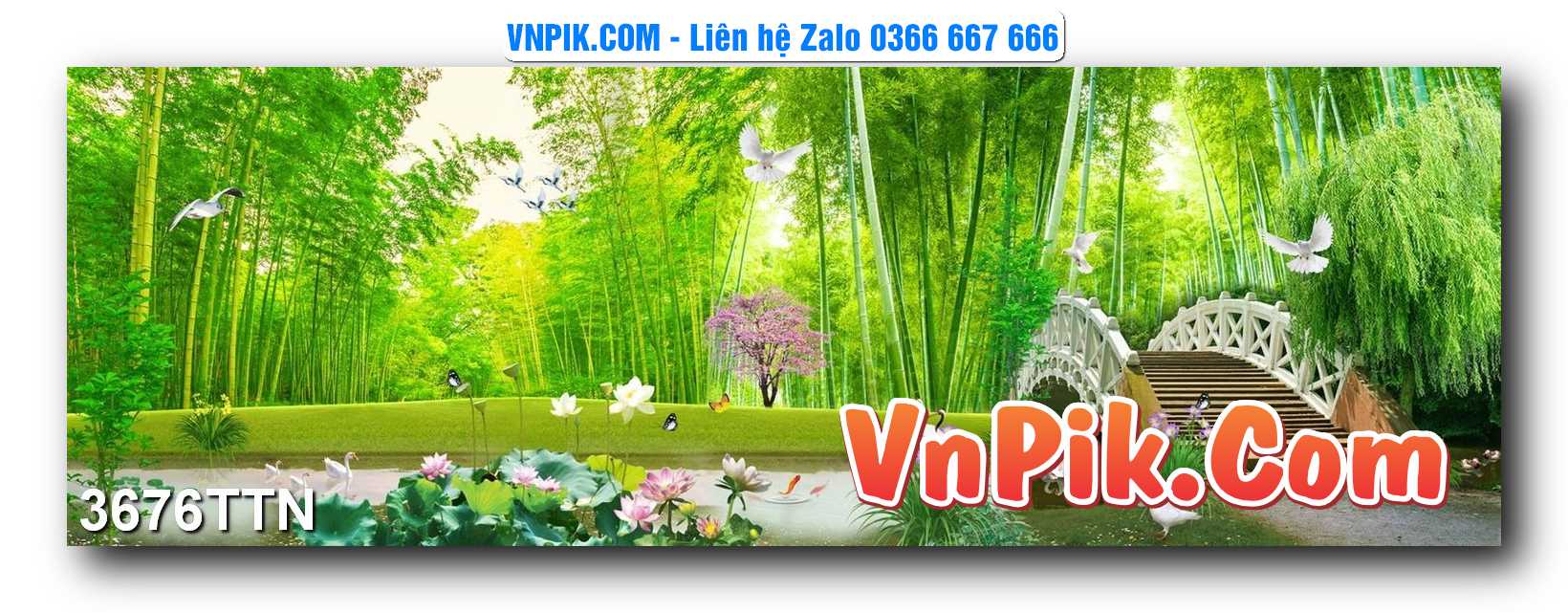 Tranh thác nước – Tranh phong thủy – Tranh treo tường mã 3676TTN