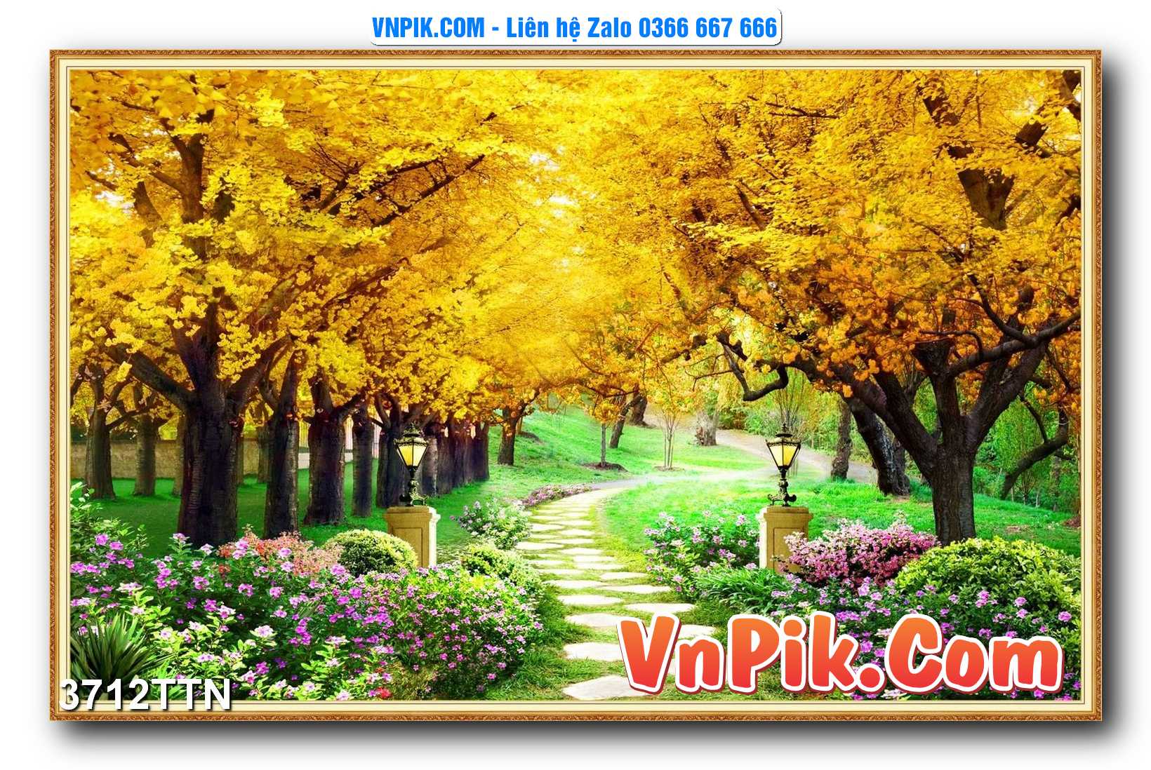 Tranh thác nước – Tranh phong thủy – Tranh treo tường mã 3712TTN