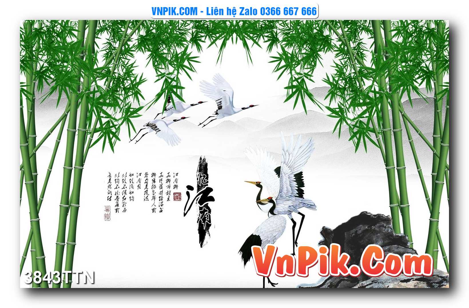 Tranh thác nước – Tranh phong thủy – Tranh treo tường mã 3843TTN