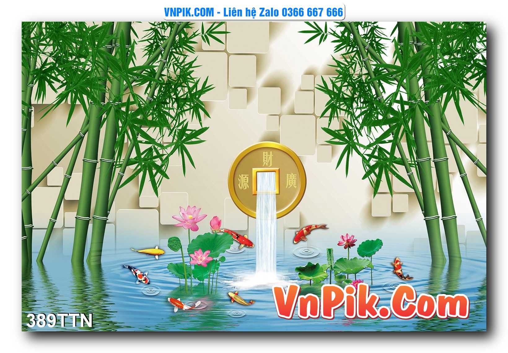 Tranh thác nước – Tranh phong thủy – Tranh treo tường mã 389TTN
