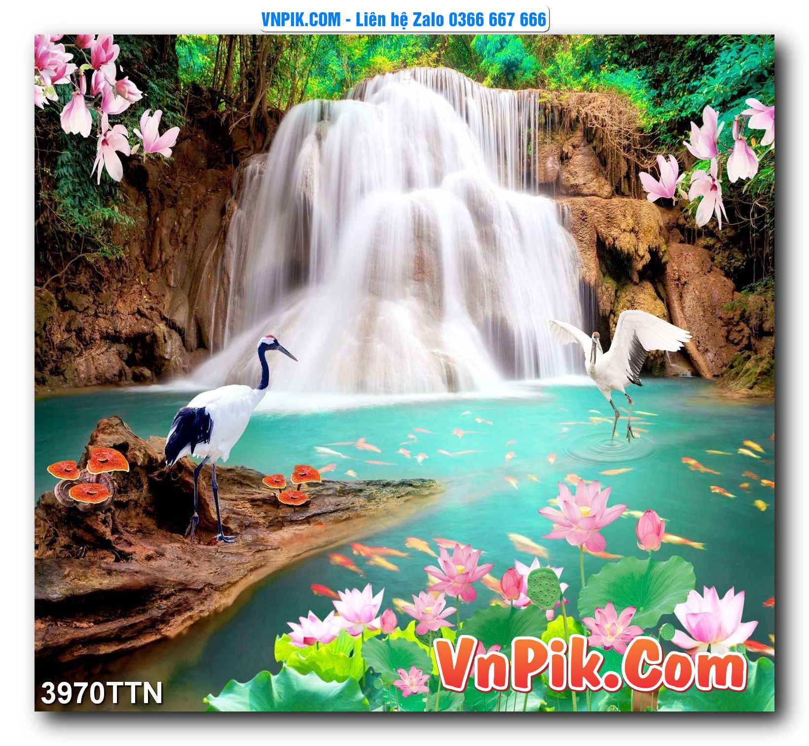 Tranh thác nước – Tranh phong thủy – Tranh treo tường mã 3970TTN