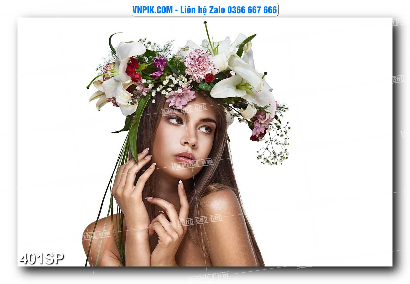 Mẫu tranh spa treo tường đẹp file vector – psd mẫu 401SP