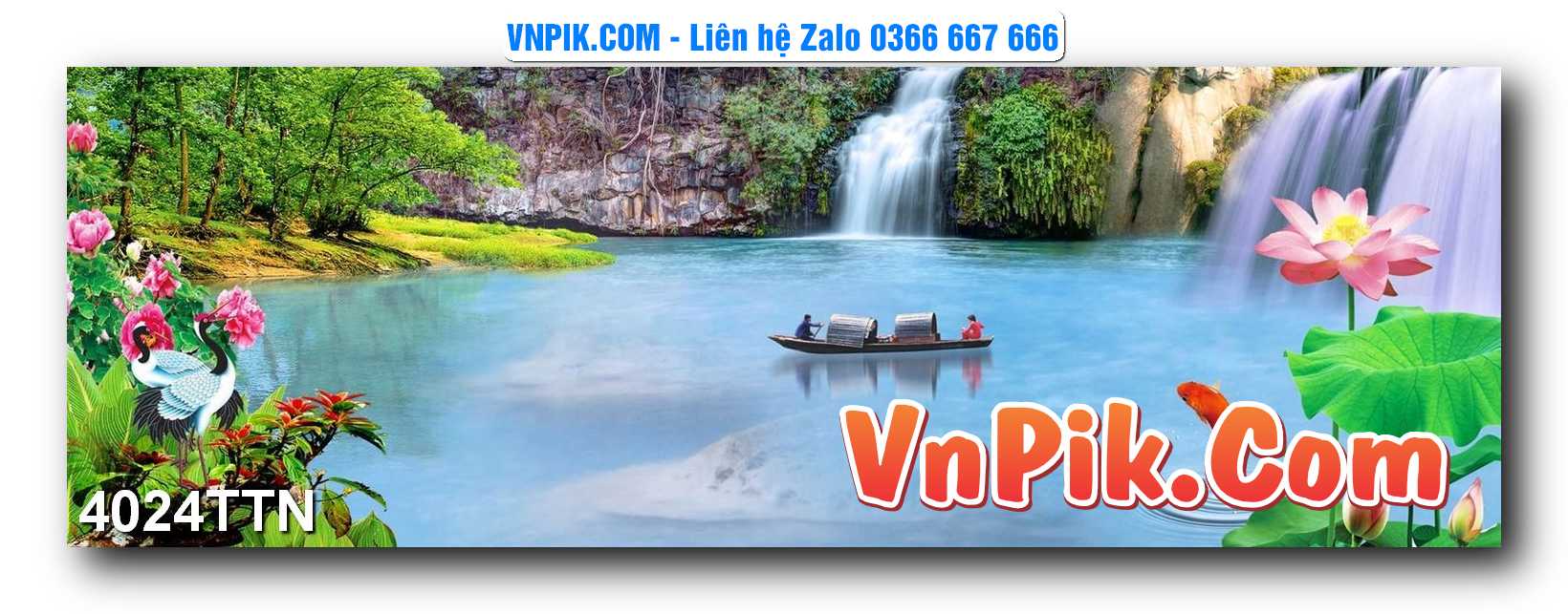 Tranh thác nước – Tranh phong thủy – Tranh treo tường mã 4024TTN