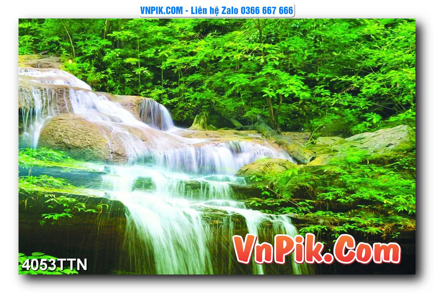 Tranh thác nước – Tranh phong thủy – Tranh treo tường mã 4053TTN