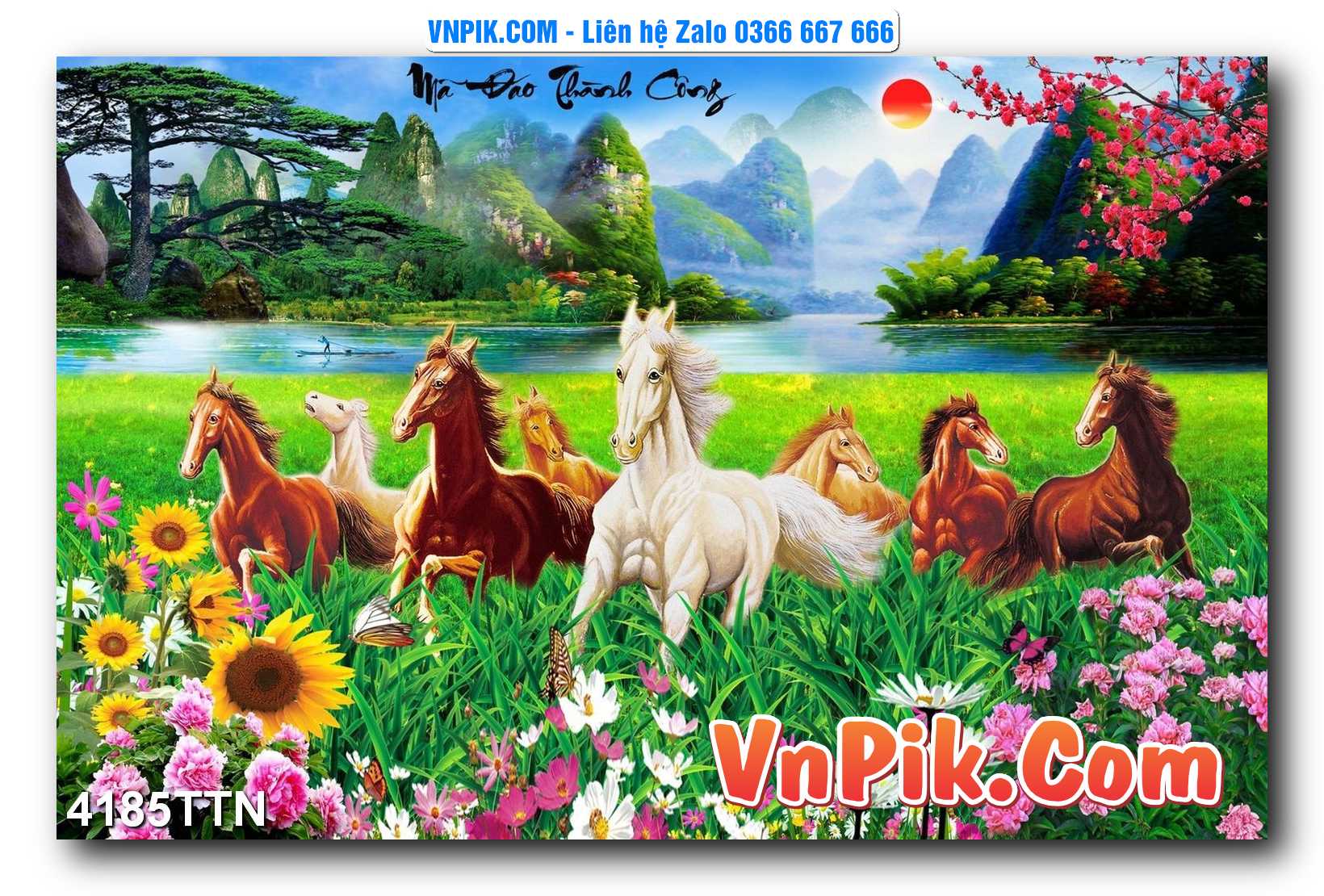 Tranh thác nước – Tranh phong thủy – Tranh treo tường mã 4185TTN