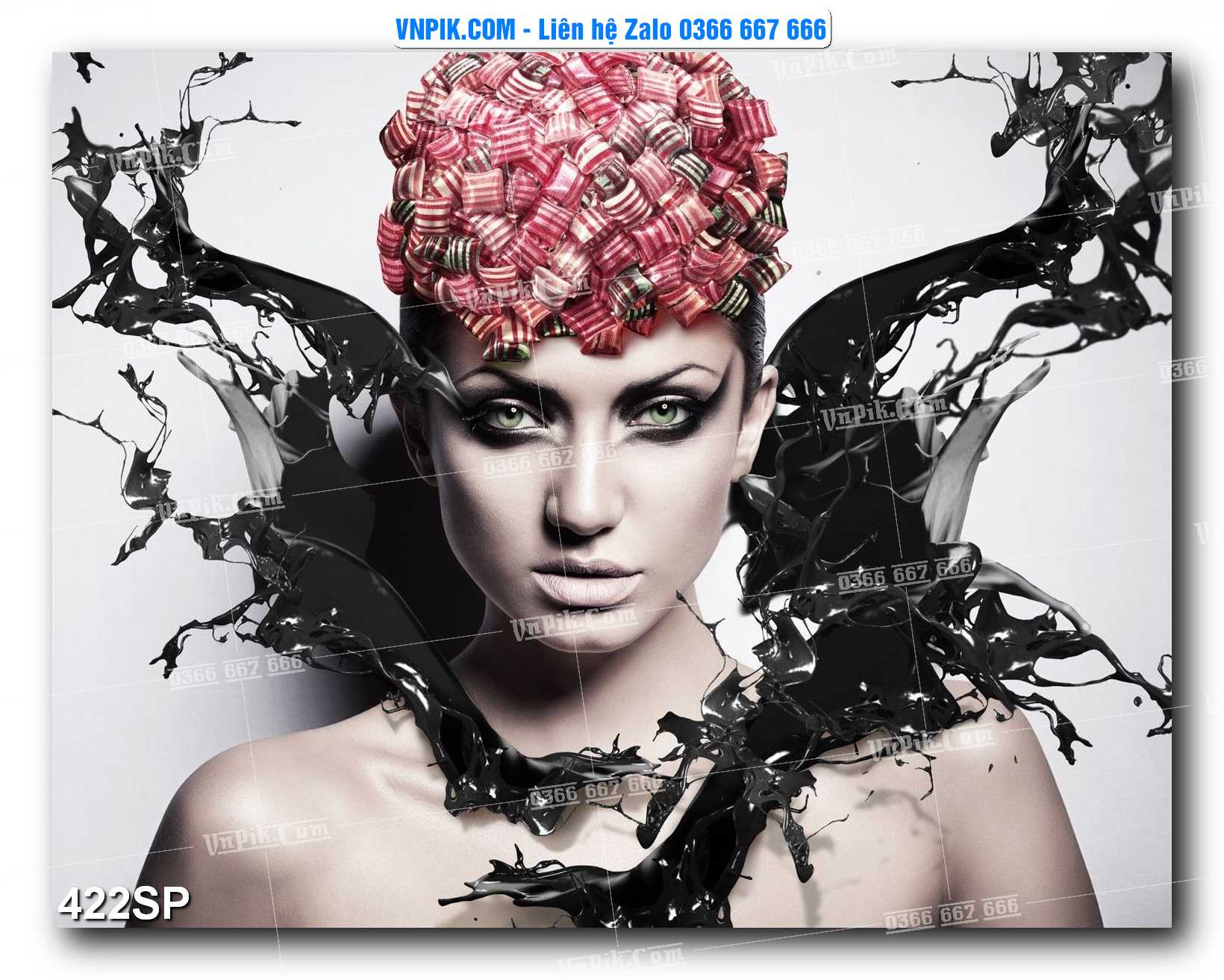 Mẫu tranh spa treo tường đẹp file vector – psd mẫu 422SP