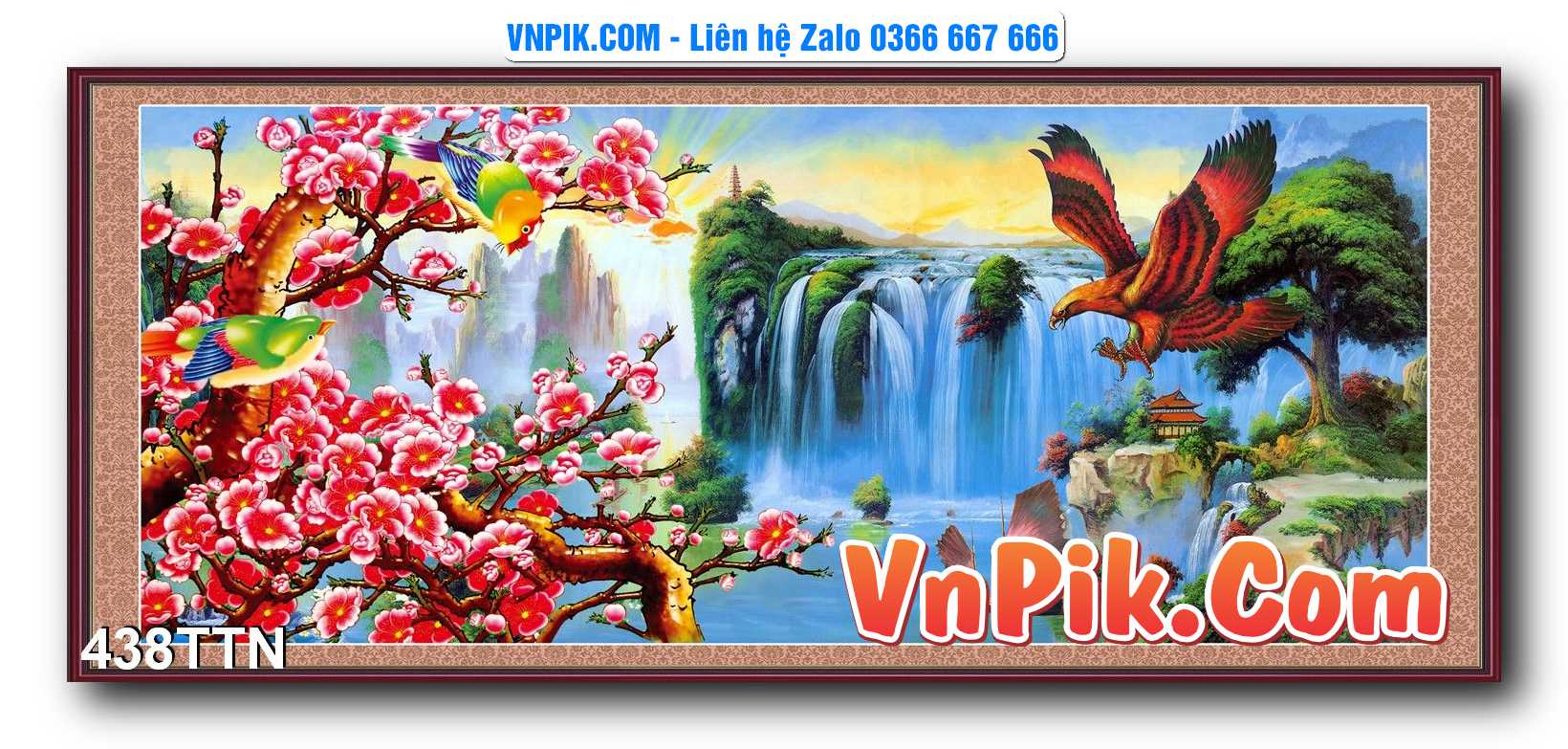 Tranh thác nước – Tranh phong thủy – Tranh treo tường mã 438TTN