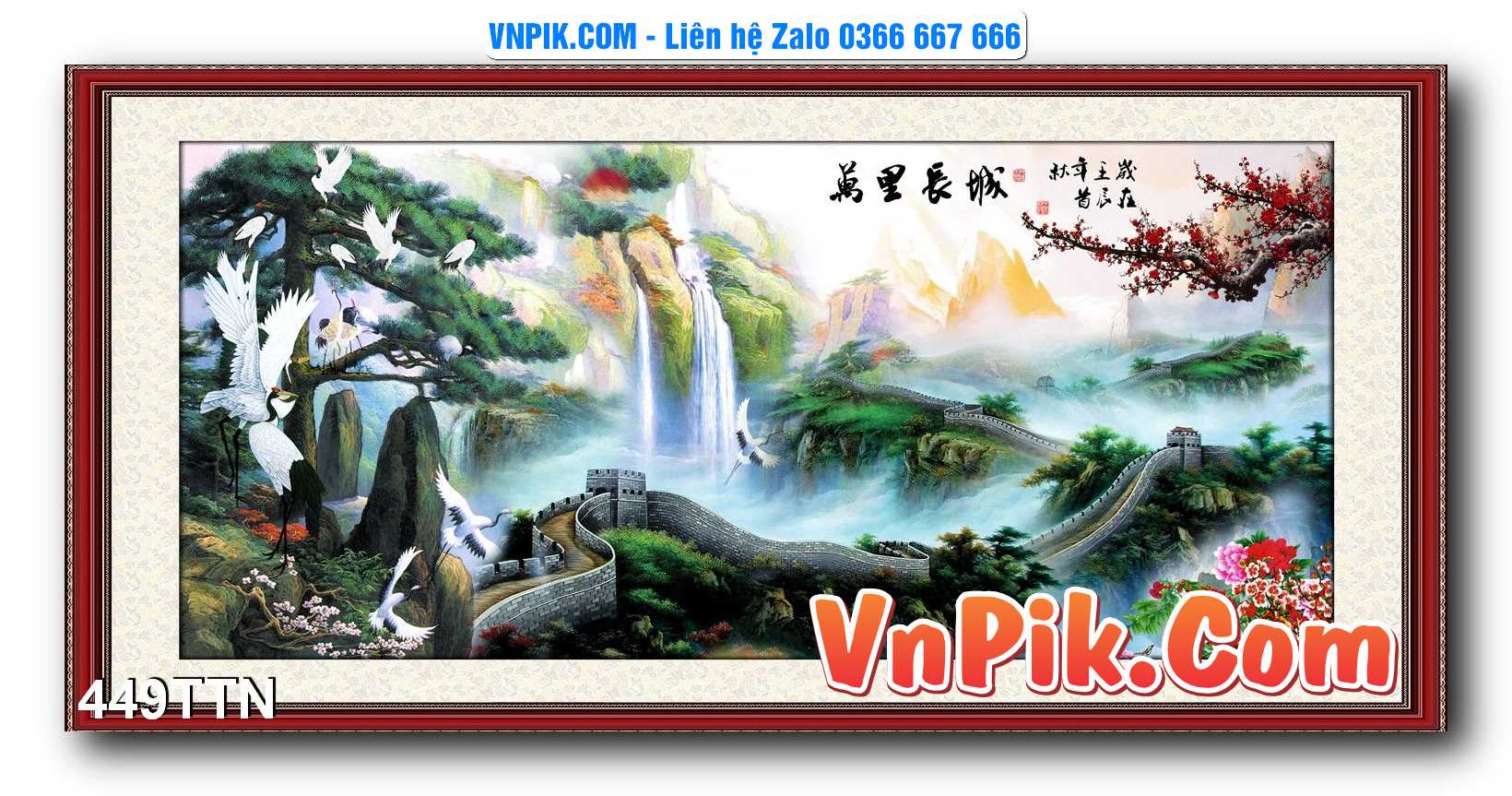 Tranh thác nước – Tranh phong thủy – Tranh treo tường mã 449TTN