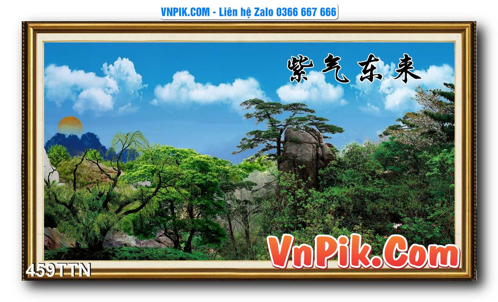 Tranh thác nước – Tranh phong thủy – Tranh treo tường mã 459TTN