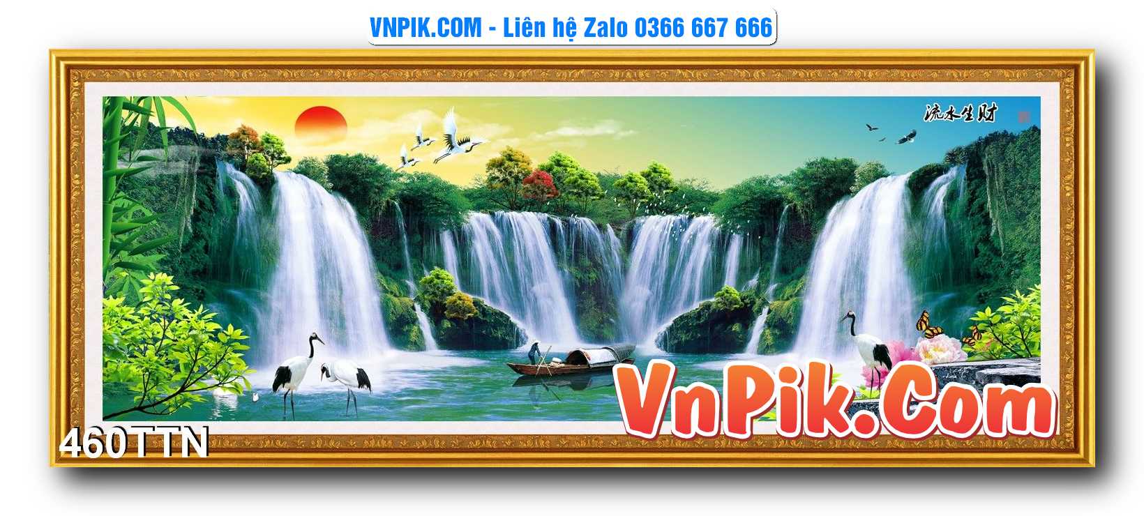Tranh thác nước – Tranh phong thủy – Tranh treo tường mã 460TTN