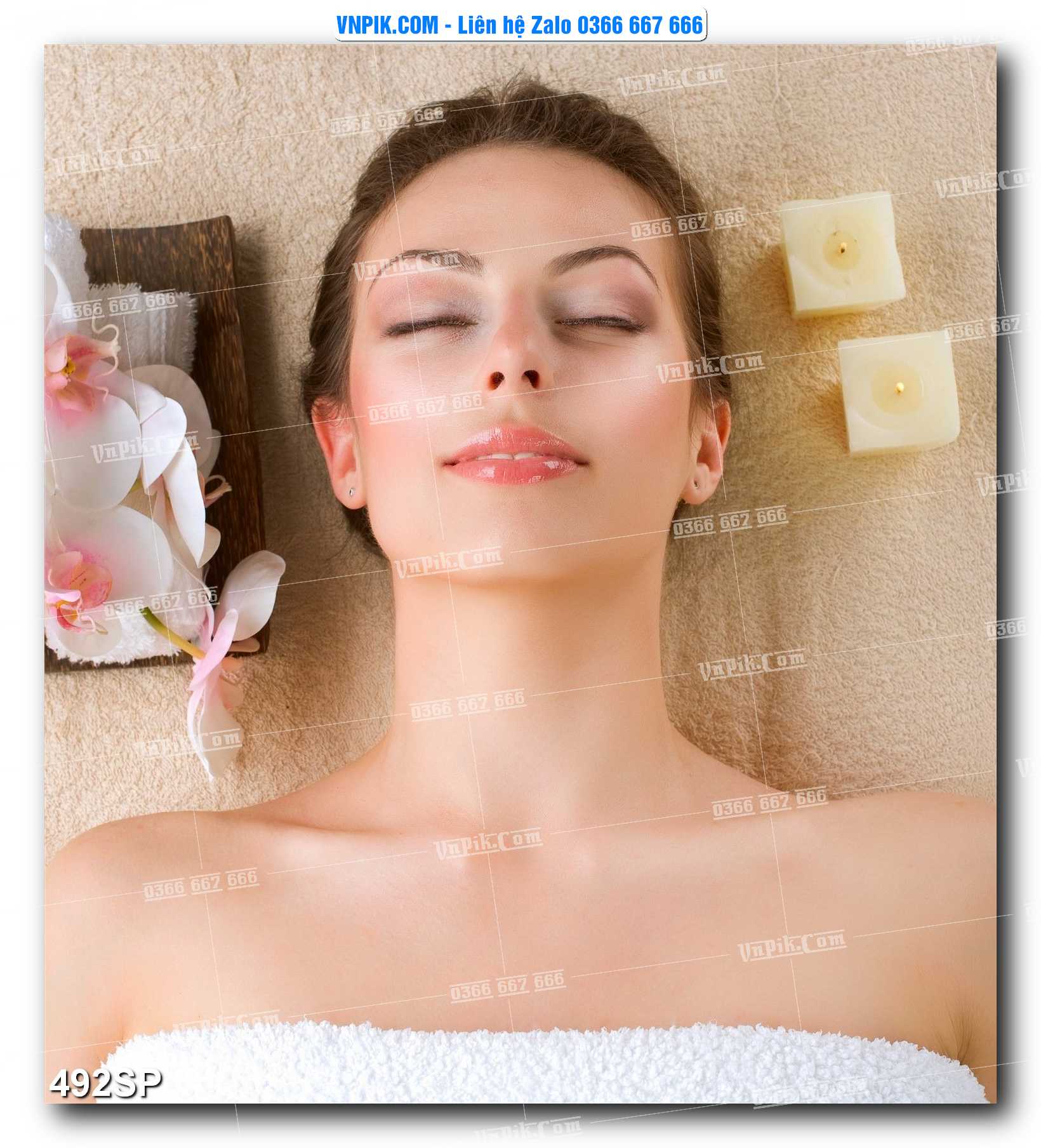 Mẫu tranh spa treo tường đẹp file vector – psd mẫu 492SP