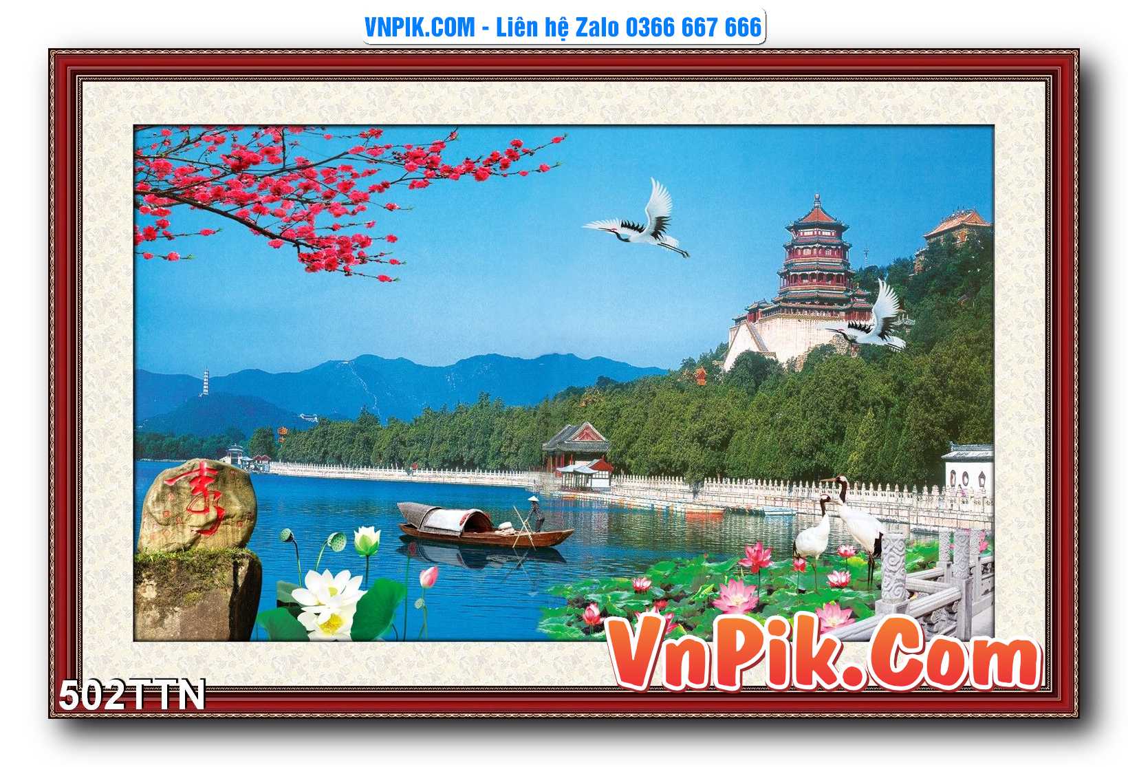 Tranh thác nước – Tranh phong thủy – Tranh treo tường mã 502TTN