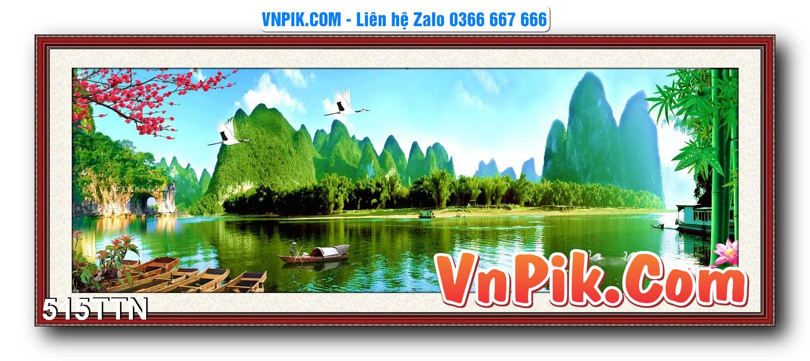 Tranh thác nước – Tranh phong thủy – Tranh treo tường mã 515TTN