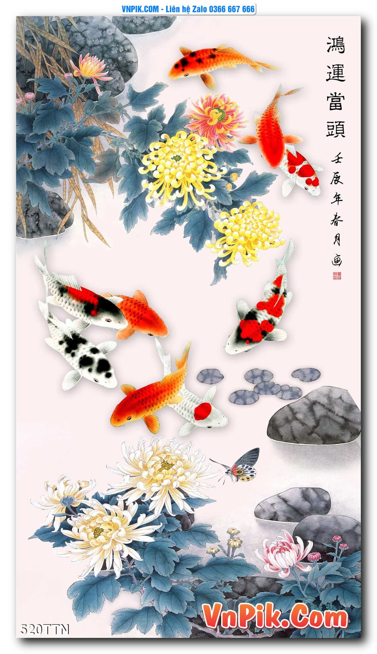 Tranh thác nước – Tranh phong thủy – Tranh treo tường mã 520TTN