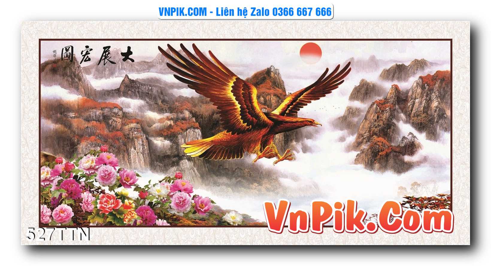 Tranh thác nước – Tranh phong thủy – Tranh treo tường mã 527TTN