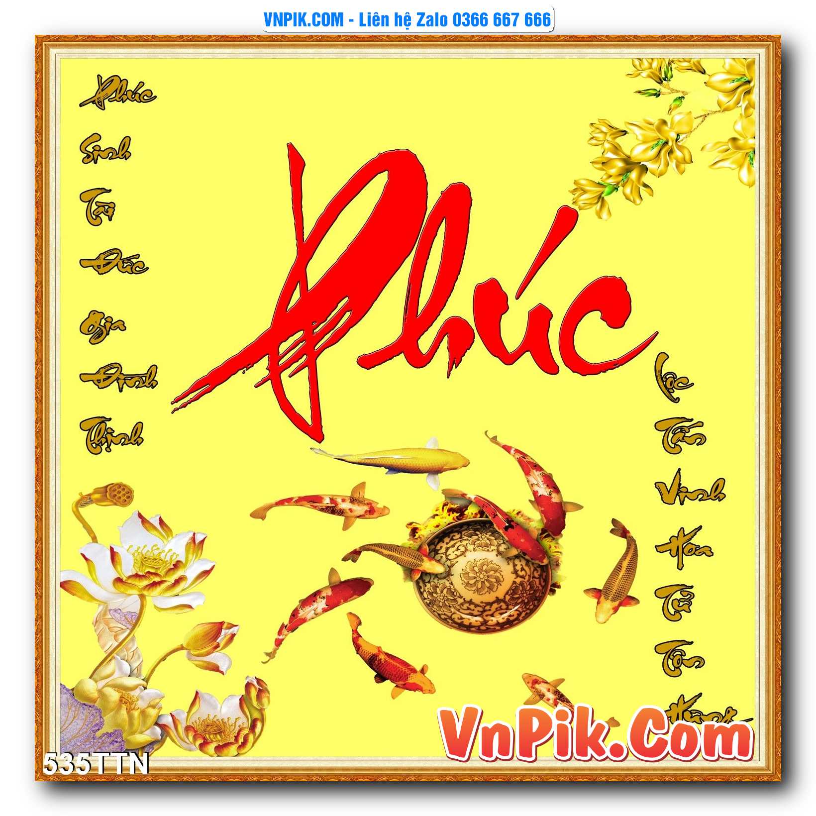 Tranh thác nước – Tranh phong thủy – Tranh treo tường mã 535TTN