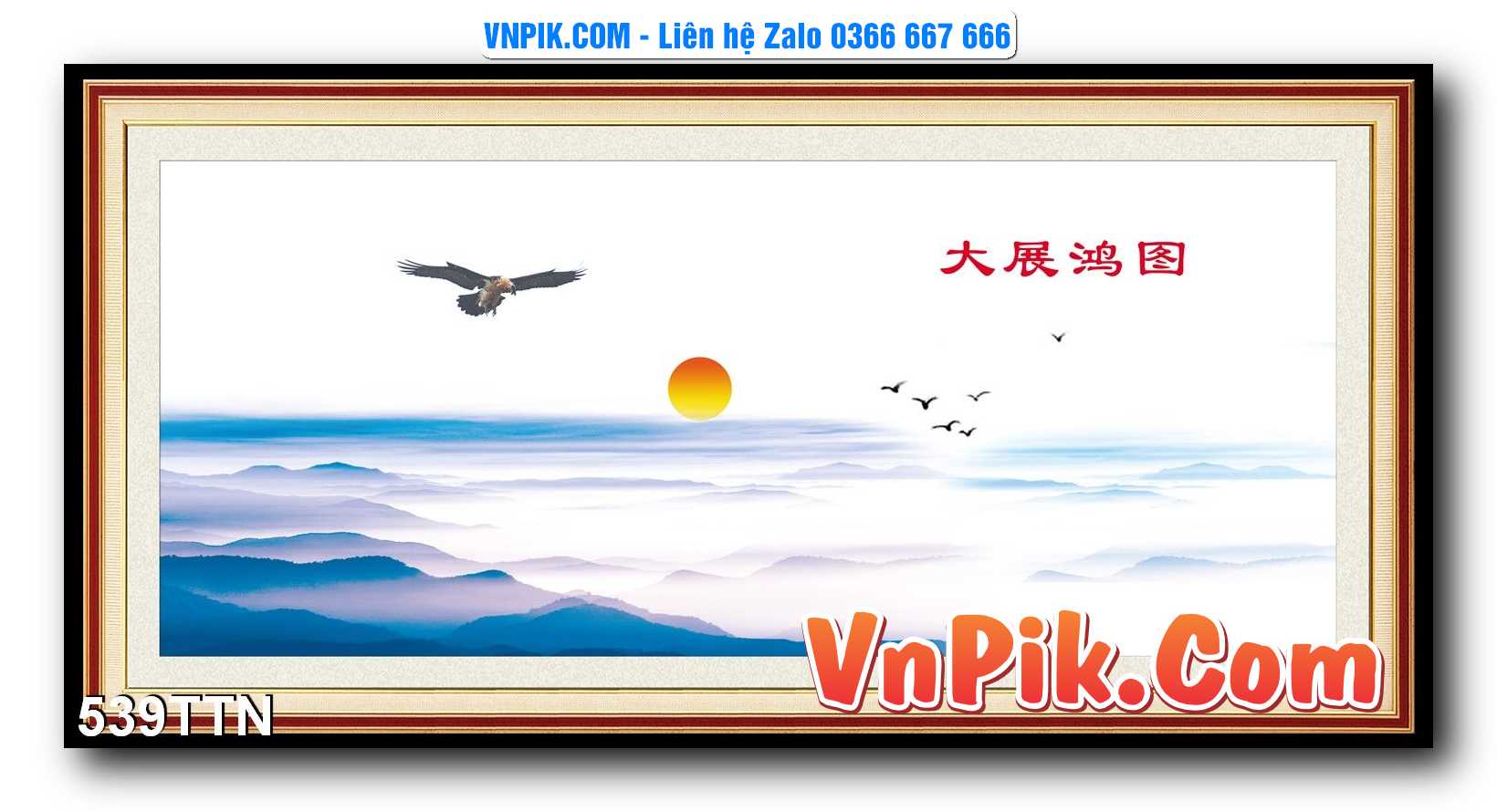 Tranh thác nước – Tranh phong thủy – Tranh treo tường mã 539TTN