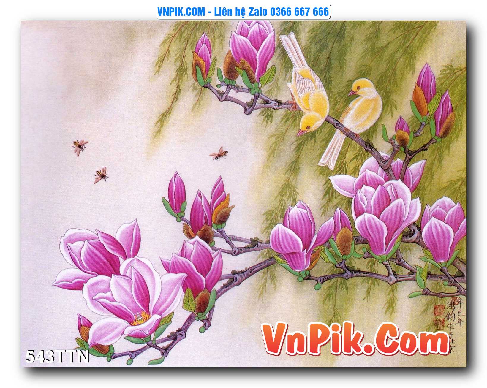 Tranh thác nước – Tranh phong thủy – Tranh treo tường mã 543TTN