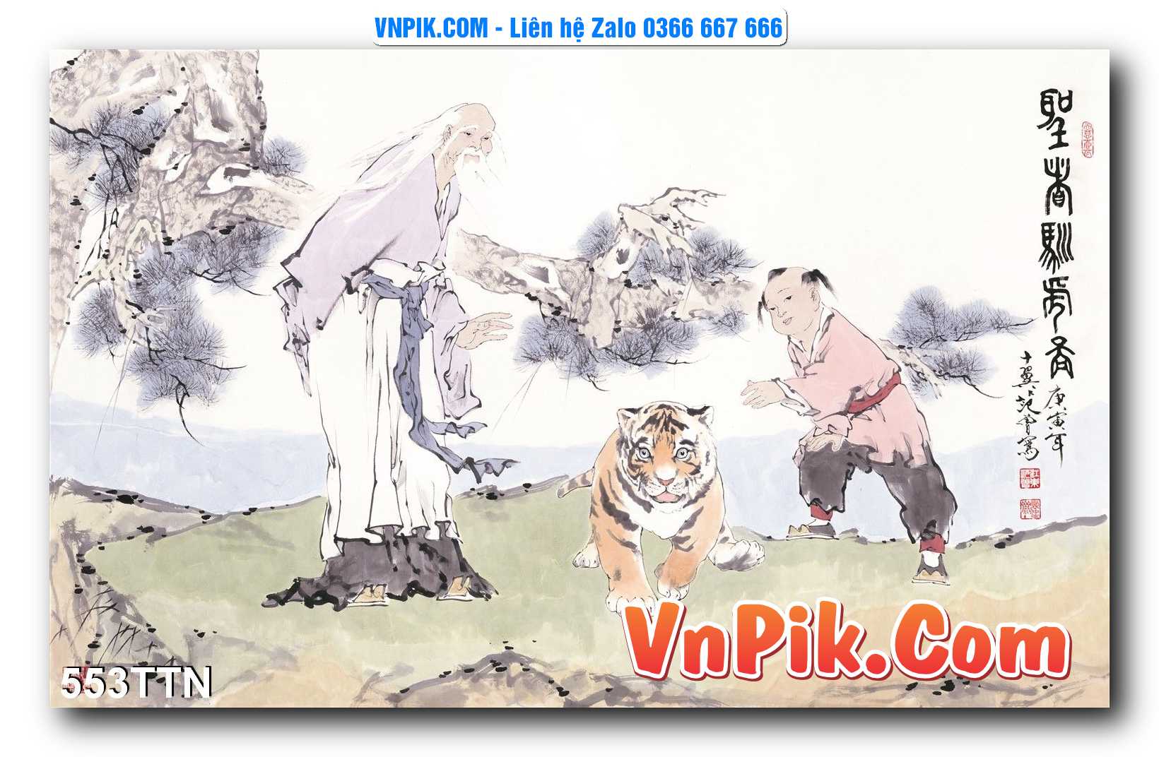 Tranh thác nước – Tranh phong thủy – Tranh treo tường mã 553TTN