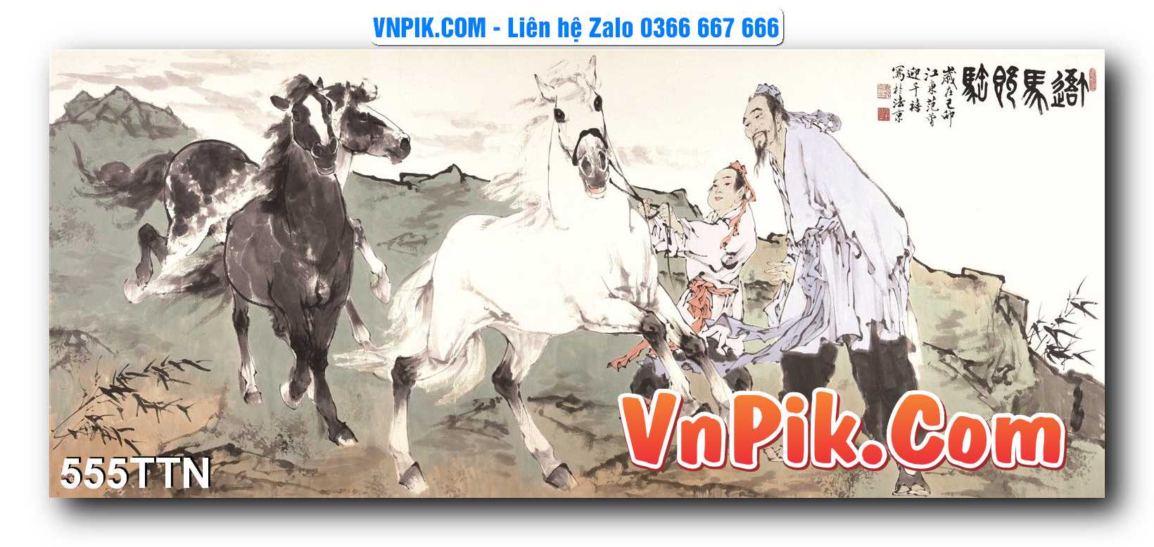 Tranh thác nước – Tranh phong thủy – Tranh treo tường mã 555TTN