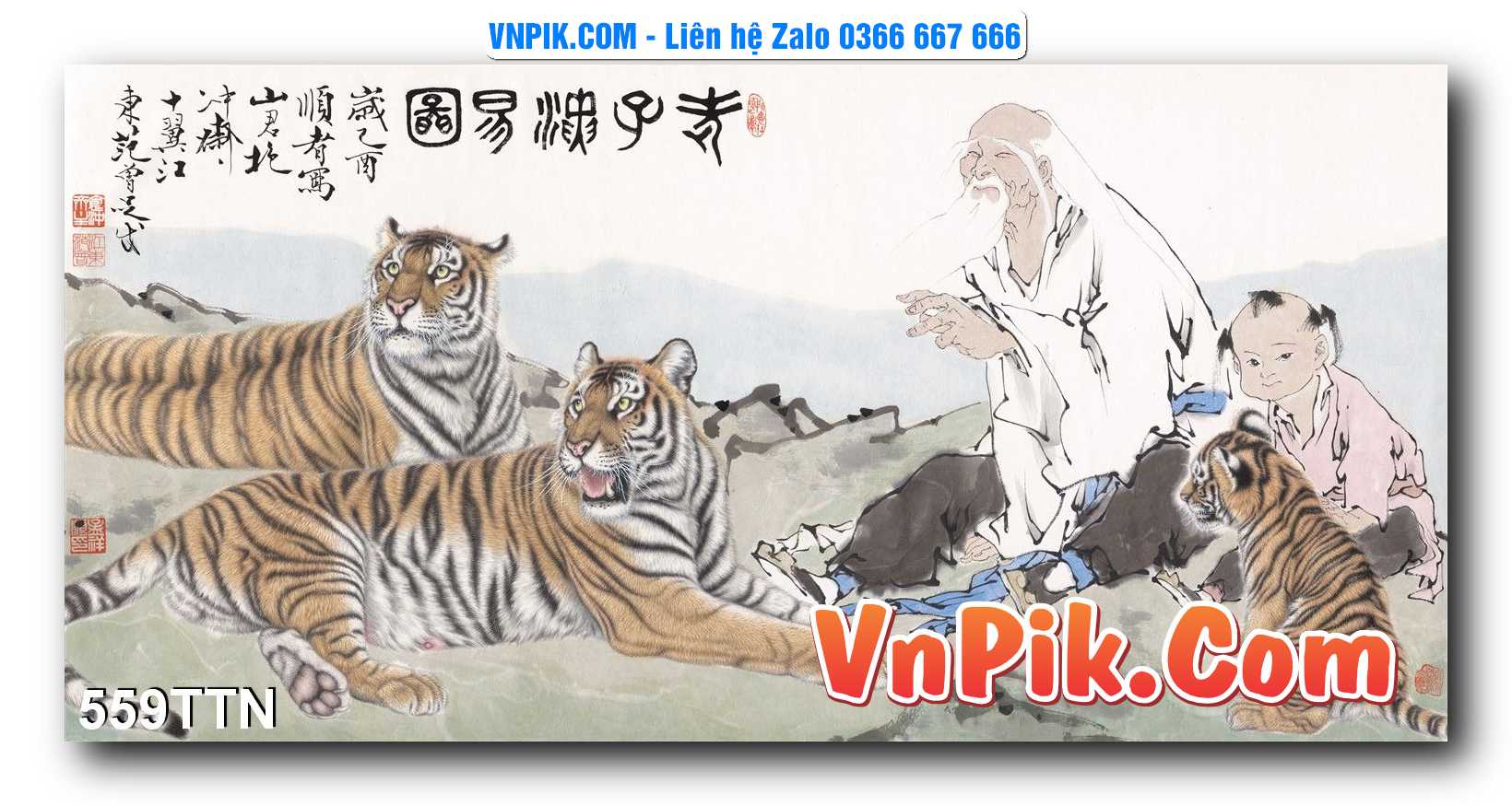 Tranh thác nước – Tranh phong thủy – Tranh treo tường mã 559TTN