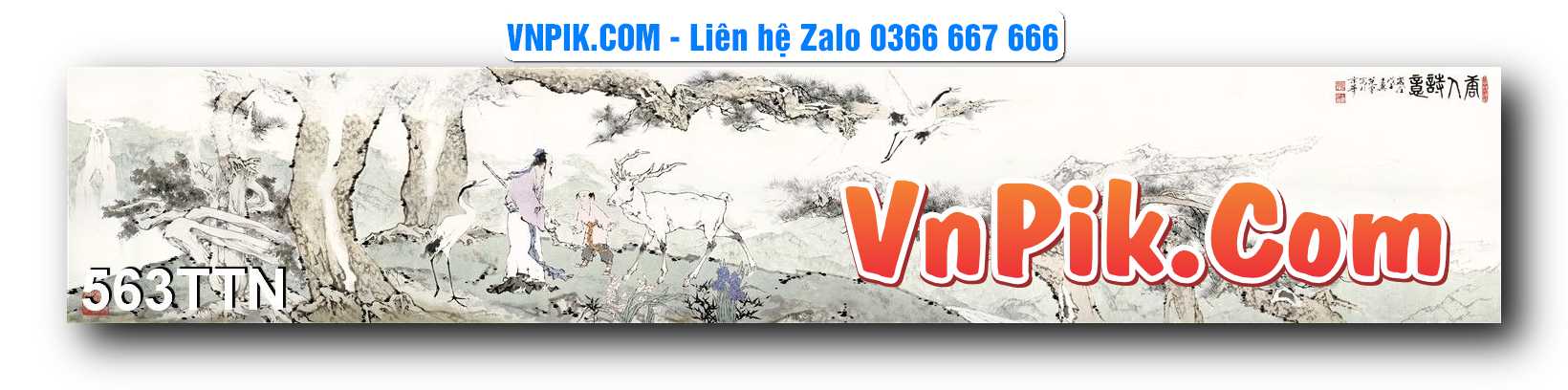 Tranh thác nước – Tranh phong thủy – Tranh treo tường mã 563TTN