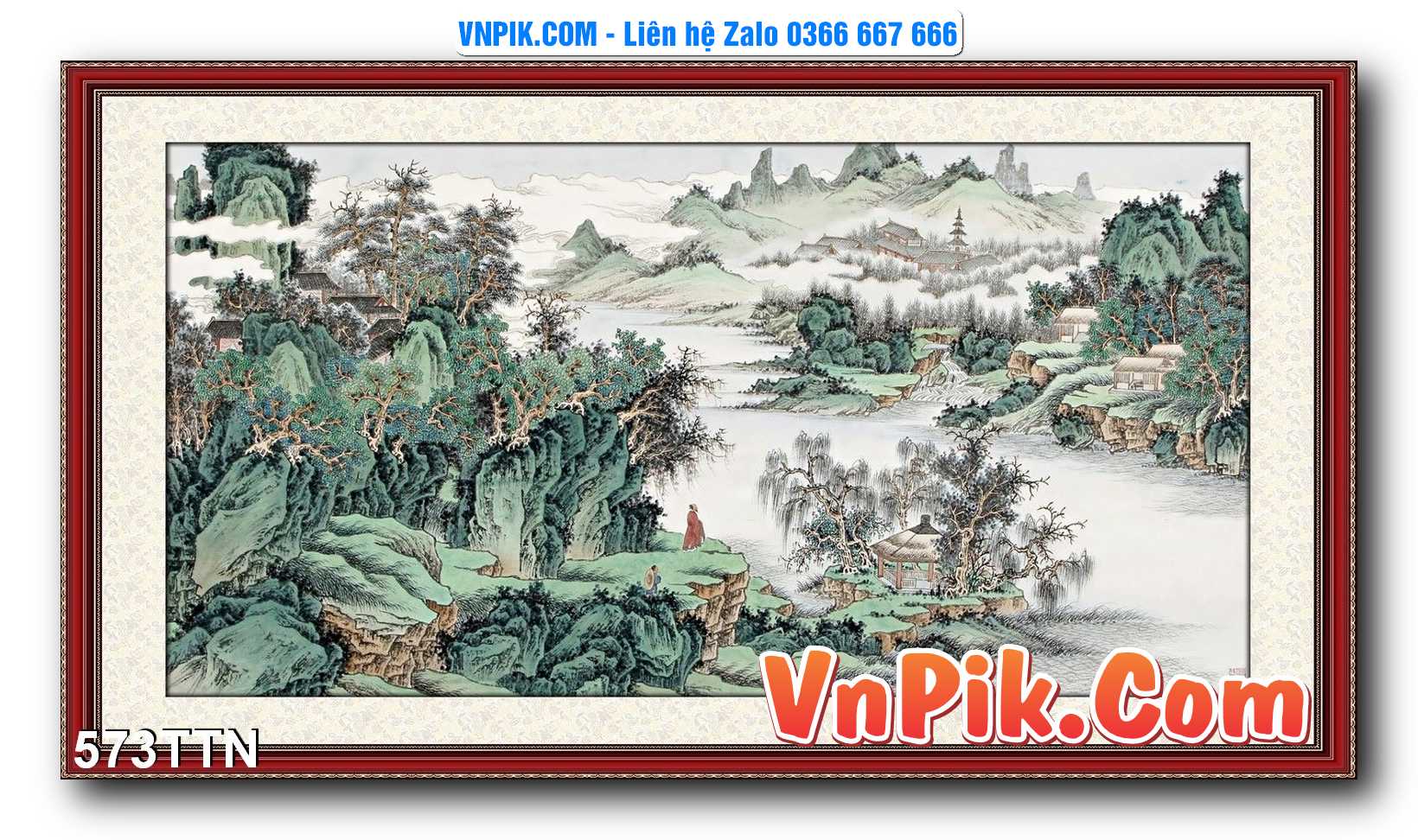 Tranh thác nước – Tranh phong thủy – Tranh treo tường mã 573TTN