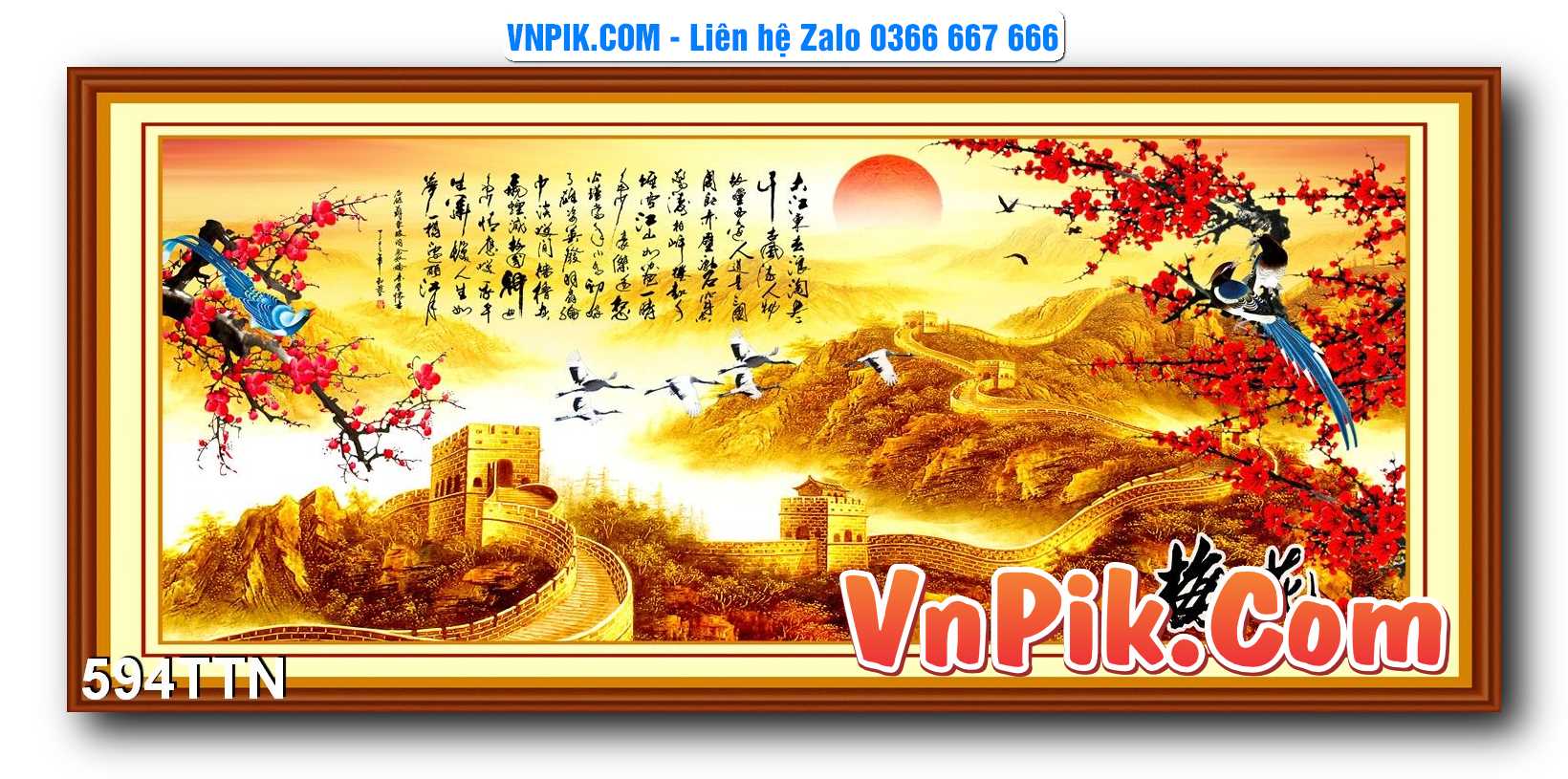 Tranh thác nước – Tranh phong thủy – Tranh treo tường mã 594TTN