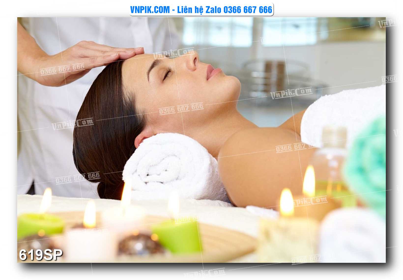 Mẫu tranh spa treo tường đẹp file vector – psd mẫu 619SP