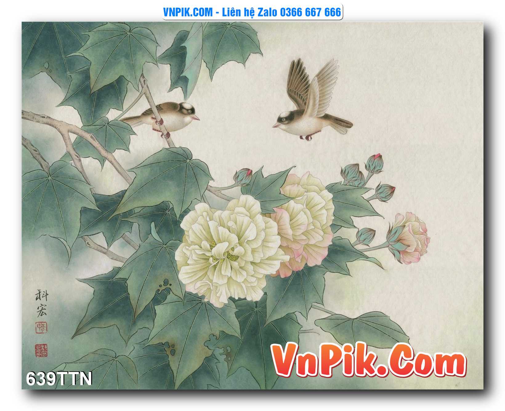 Tranh thác nước – Tranh phong thủy – Tranh treo tường mã 639TTN
