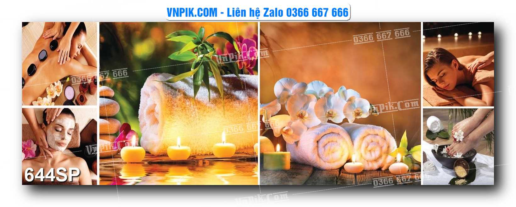 Mẫu tranh spa treo tường đẹp file vector – psd mẫu 644SP