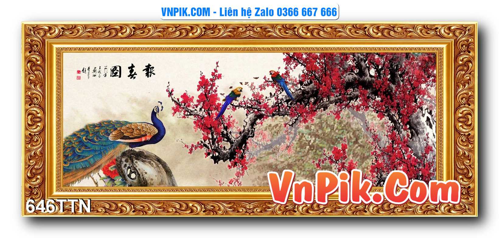 Tranh thác nước – Tranh phong thủy – Tranh treo tường mã 646TTN