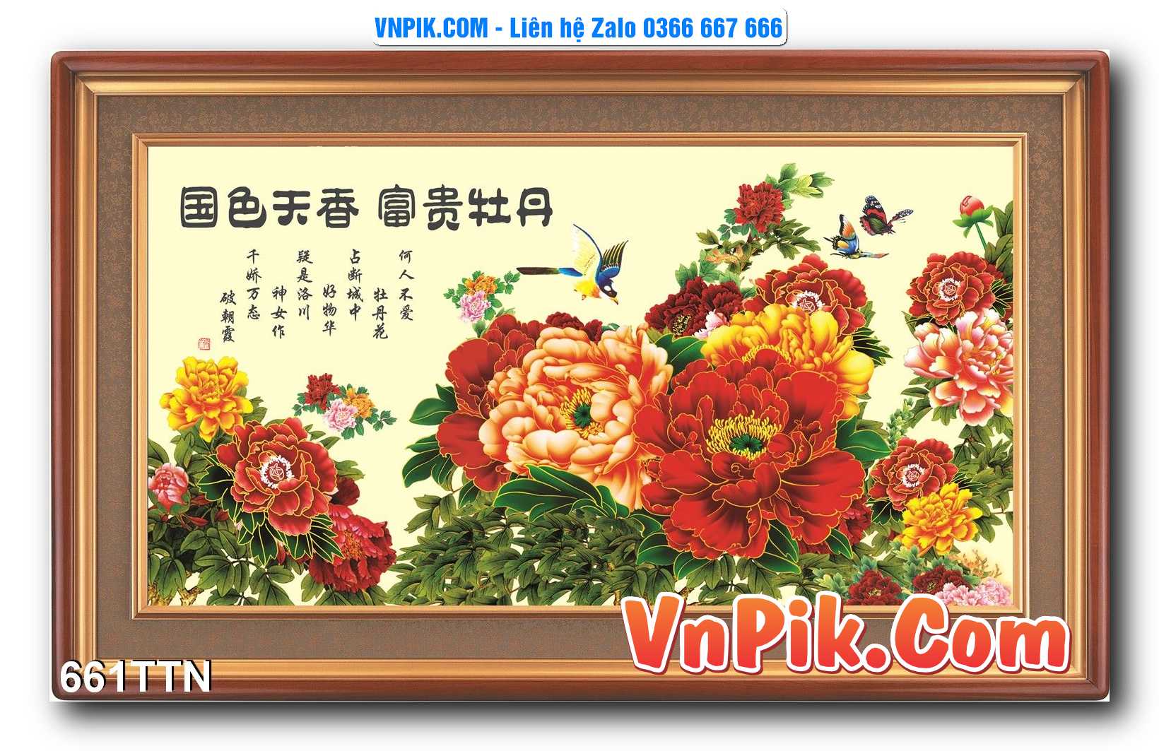 Tranh thác nước – Tranh phong thủy – Tranh treo tường mã 661TTN