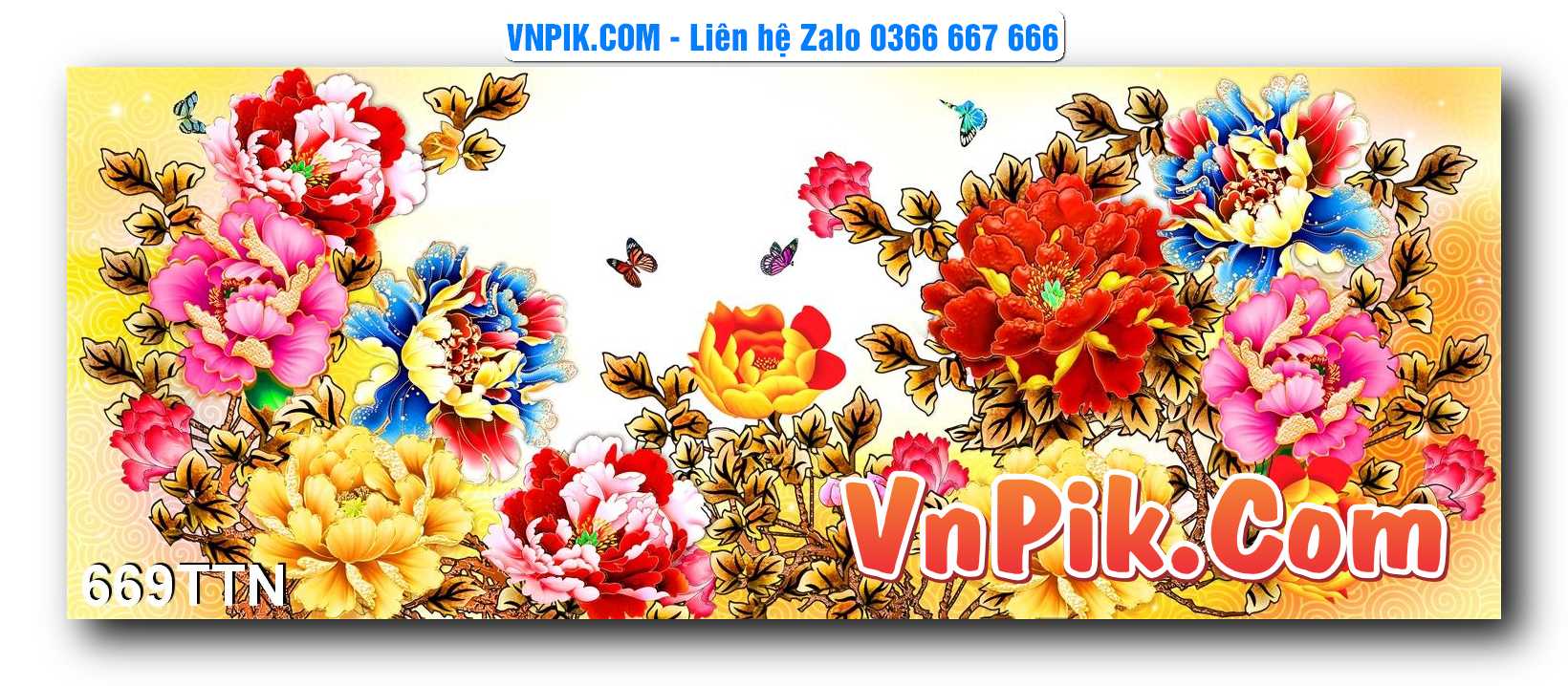 Tranh thác nước – Tranh phong thủy – Tranh treo tường mã 669TTN