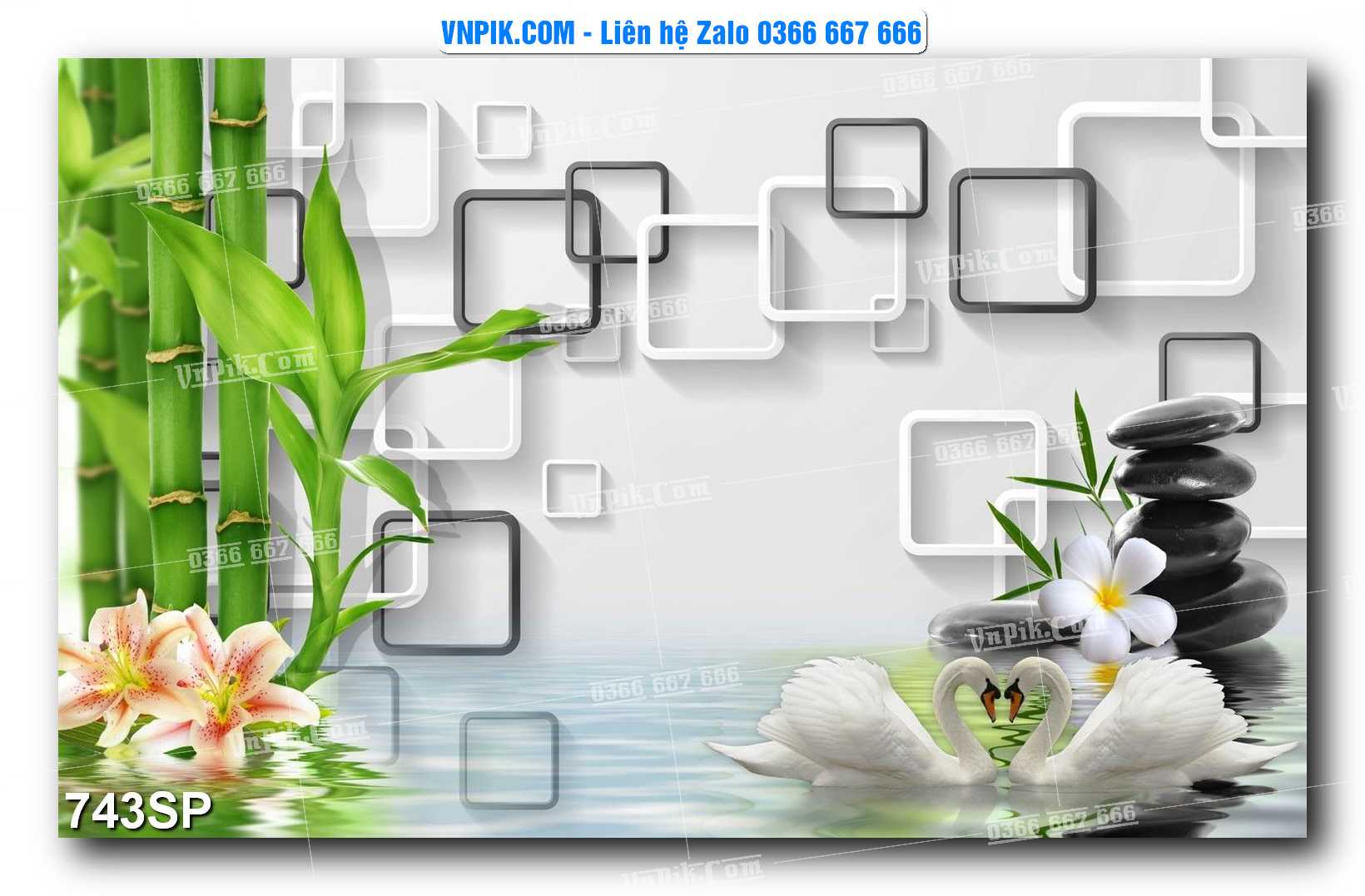Mẫu tranh spa treo tường đẹp file vector – psd mẫu 743SP