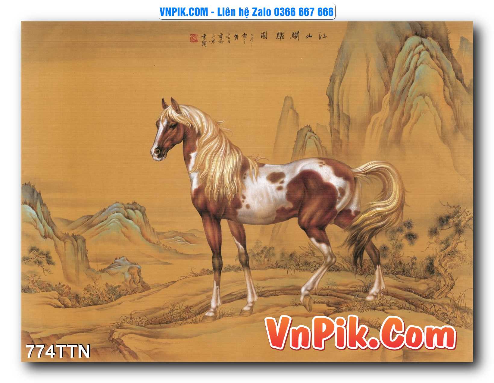Tranh thác nước – Tranh phong thủy – Tranh treo tường mã 774TTN